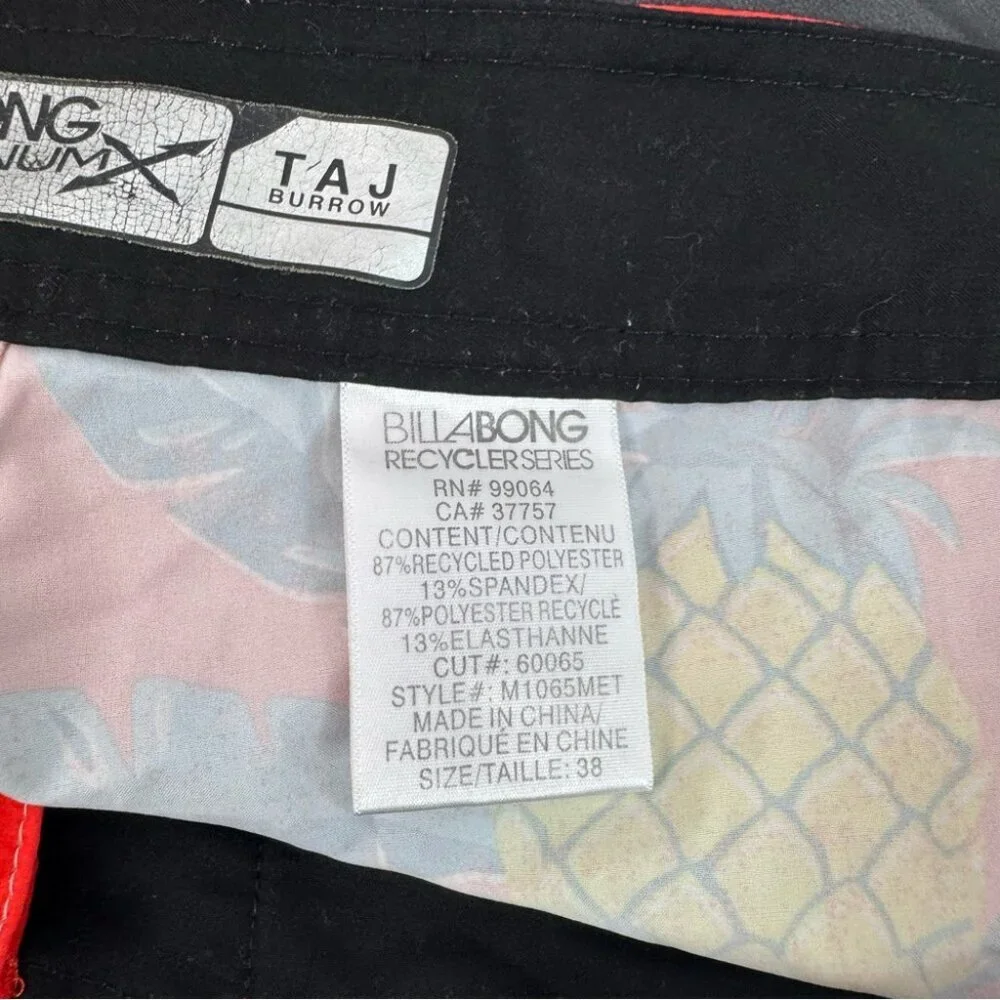 Billabong PX2 Platinum Board Shorts with Multicolor Design surf beach pineapple
